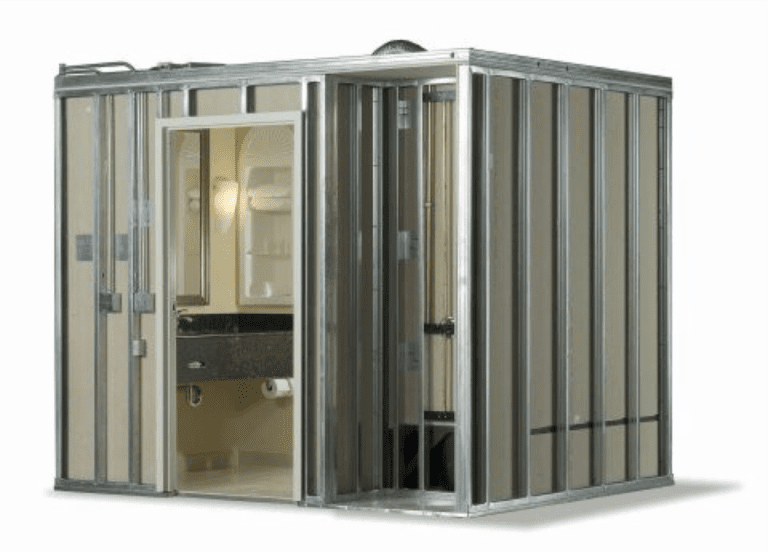 Fabricação de módulos de banho pré-fabricados em aço leve (LSF) para construção rápida e de alta qualidade.